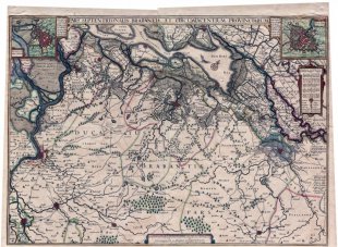 Kaart van het Hertogdom Brabant, 1625