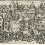 Calvinistische oproer bedwongen te Antwerpen in 1567 met Antoon II de Lalaing